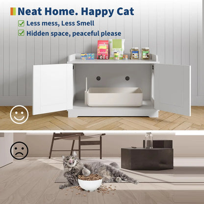 Elegant Cat Litter Box Enclosure